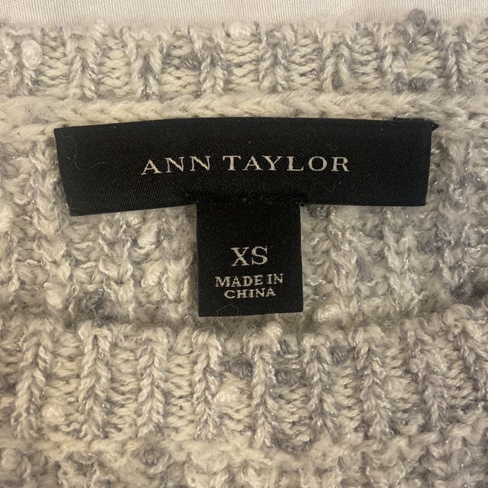 Ann Taylor Gary Chunky Knit Wool Blend Sweater - Picture 3 of 5